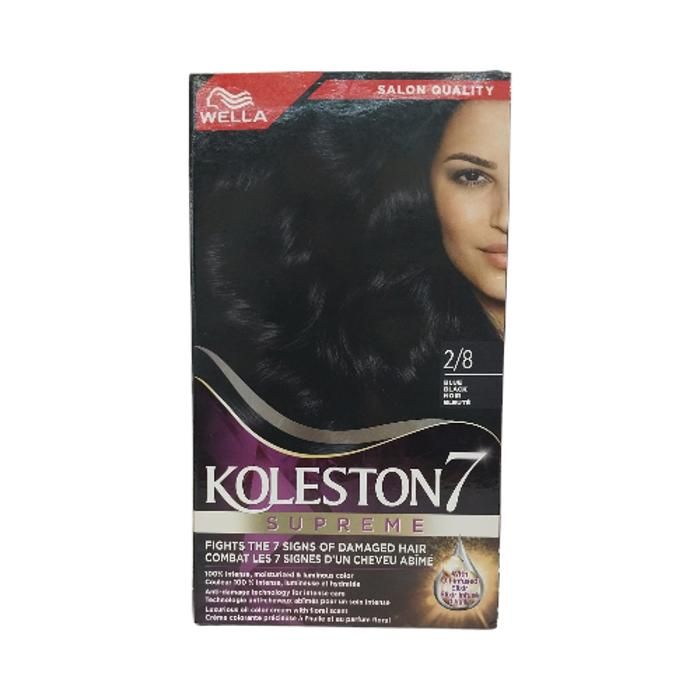 Coloration capillaire  LUXUEUSE 2/8 BLUE BLACK WELLA KOLESTON