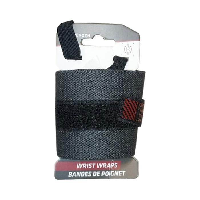 POIGNET DE FORCE MUSCULATION - WRIST STRAPS-GRIS
