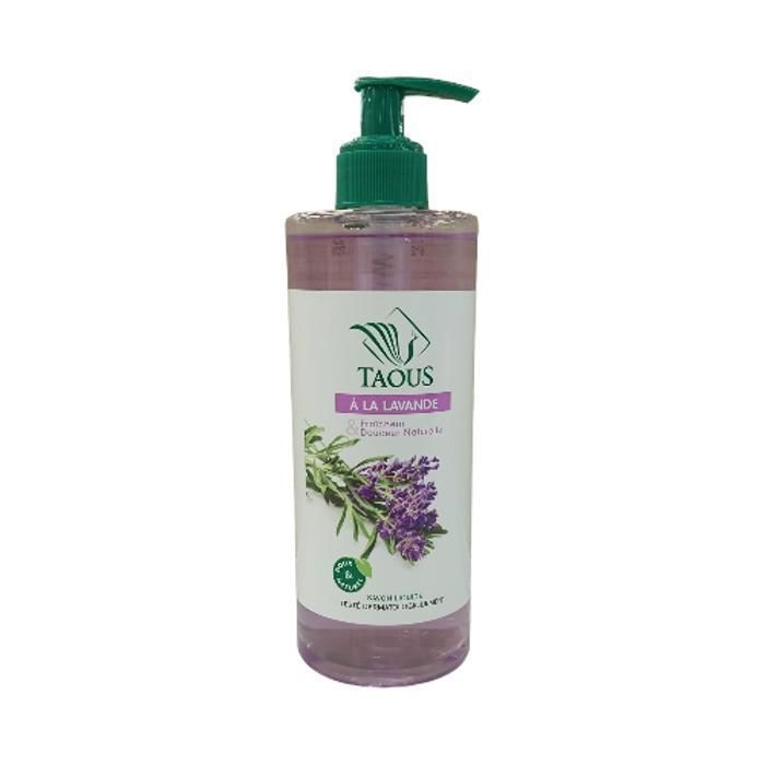 Savon Liquide - TAOUS - Lavande - Flacon Pousse Mousse - 470 ML - Sans Silicone