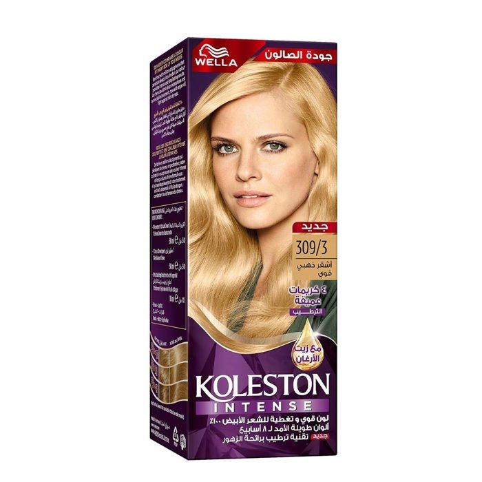Coloration capillaire intense Wella Koleston blond doré 309/3