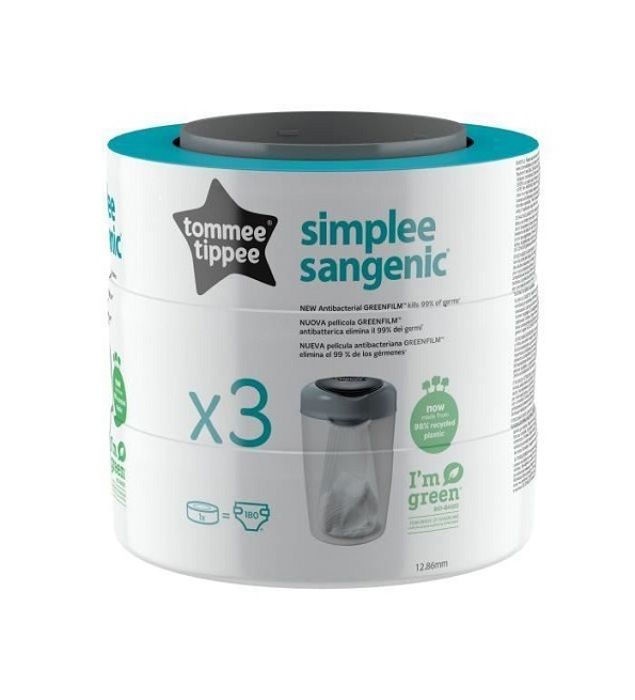 Tommee Tippee Lot De 3 Recharges Pour Poubelle
