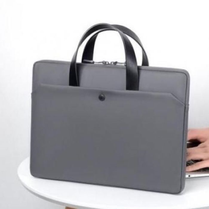 Sacoche pour PC 15,6 pouces - GENERIC - Gris - Imperméable - Léger - Écologique