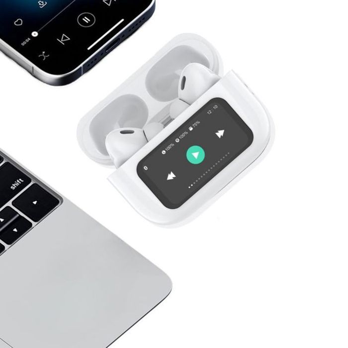 Écouteurs Bluetooth tactile LCD écran ANC/ENC