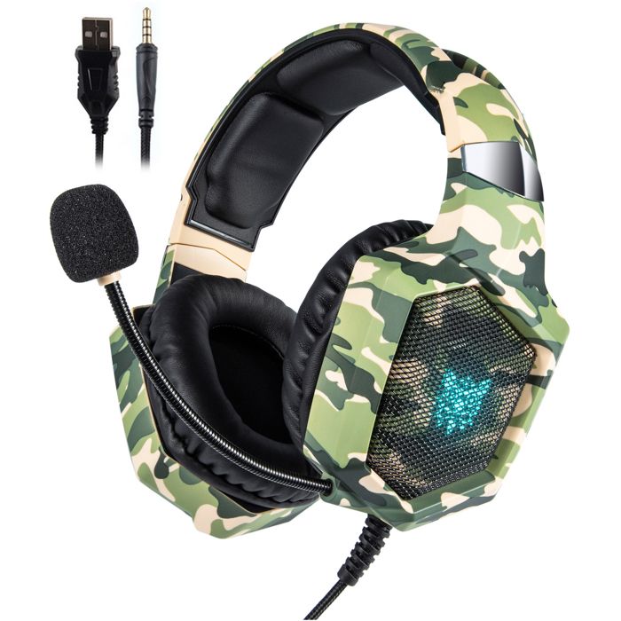 Casque gamer K8 Stereo Gaming Headphones with micro for Pc/Phone/PS