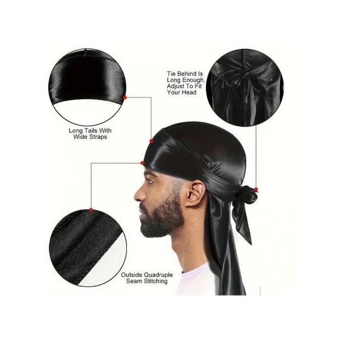 DURAG NOIR ALA MODE UNISEX c134
