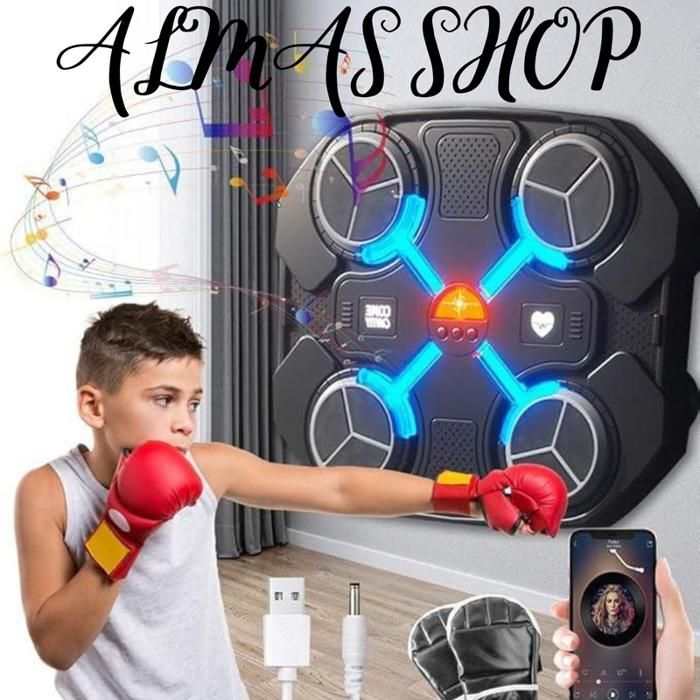 Entraîneur de Boxe murale Intelligent musicale, équipement d'entraînement d'agilité réglable multicolores