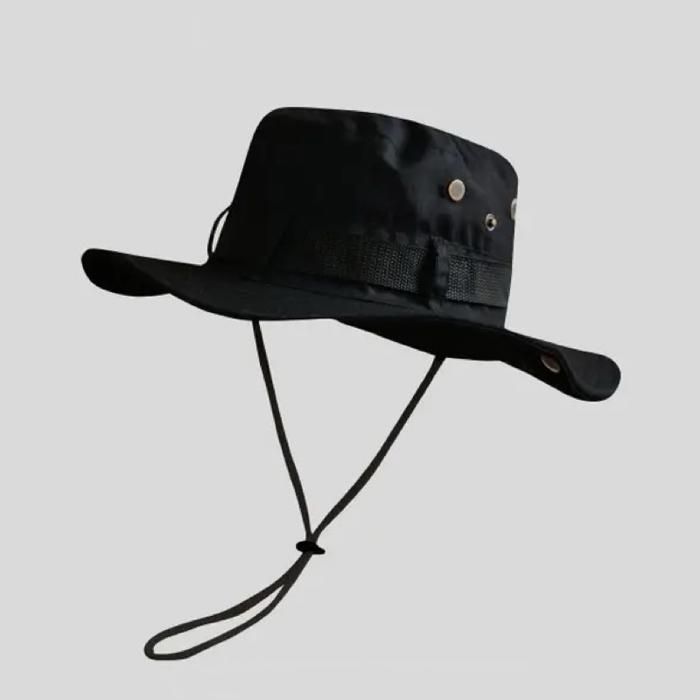 Chapeau de Randonnée - CAPPER L.A. - LA009-6 - Vert Foncé - Tissu Durable - Style Cowboy