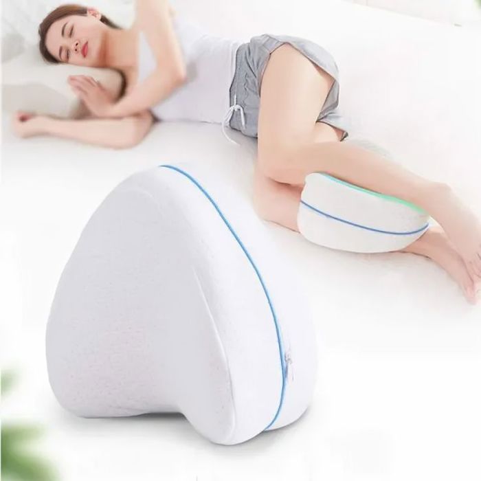 Oreiller de soutien en mousse pour jambes et genoux