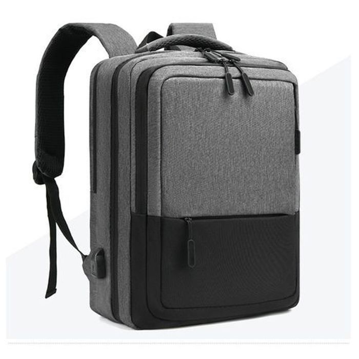 Sac à dos antivol étanche, sac pour PC 15.6", sac d'école de voyage d'affaires Gris
