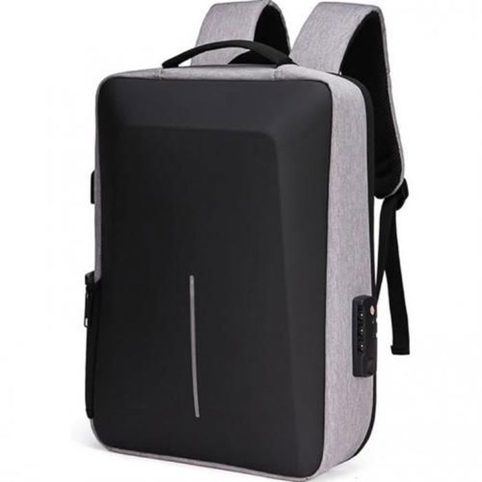 Sac à dos antivol externe pour PC, bag d'affaires, Cartable de voyages,backpack Gris