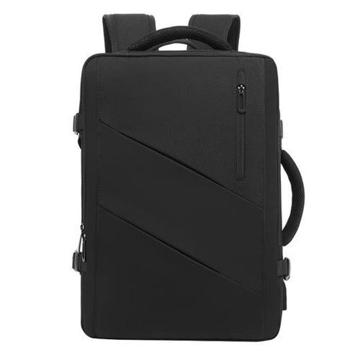 Sac d'affaires multifonctionnel, sac à dos étanche avec port USB, sac pour PC Noir