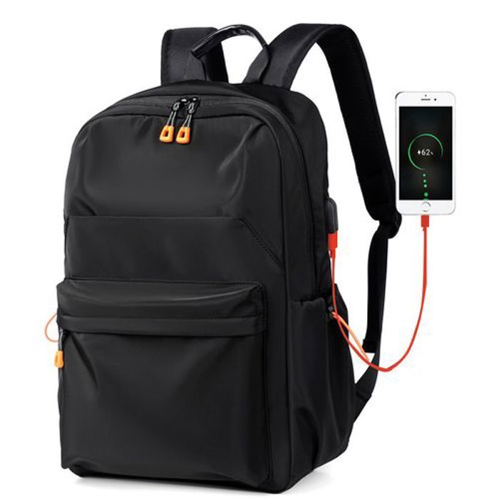 Sac à dos tendance ordinateur , pour l'école, les voyages et le travail Noir