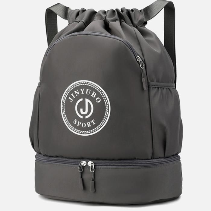 Sac à dos polyvalent pour activités sportives avec compartiment inférieur zippé Gris