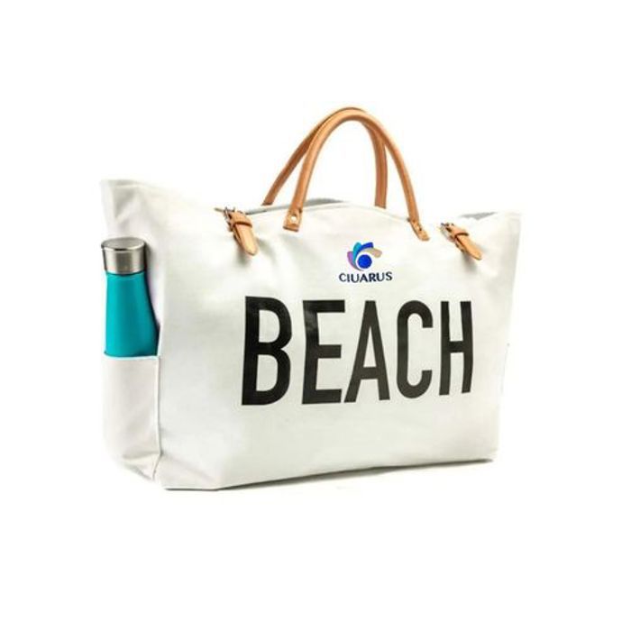Sac à main de plage, sac à bandoulière Voyage Blanc
