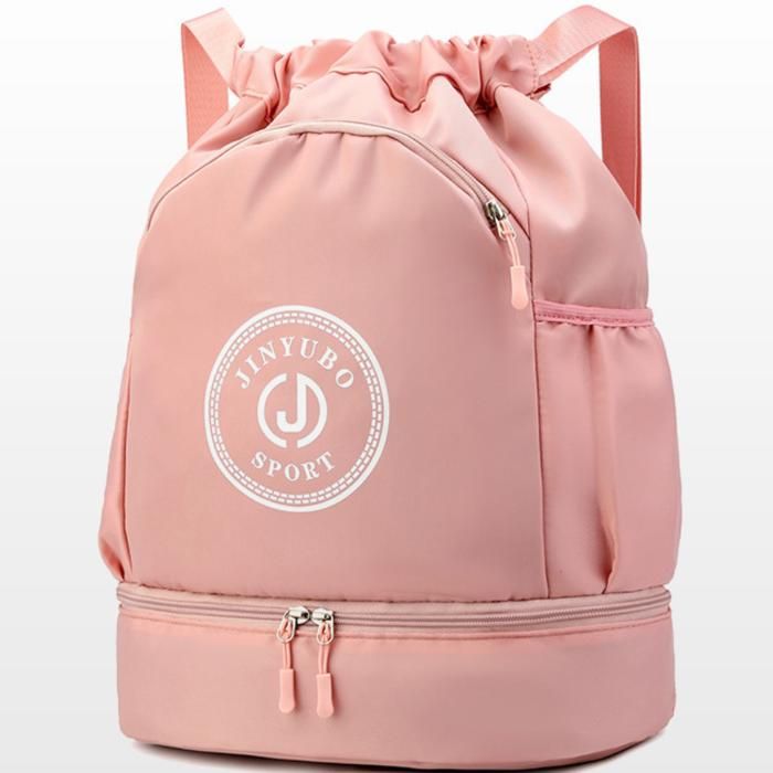 Sac à dos polyvalent pour activités sportives avec compartiment inférieur zippé Rose