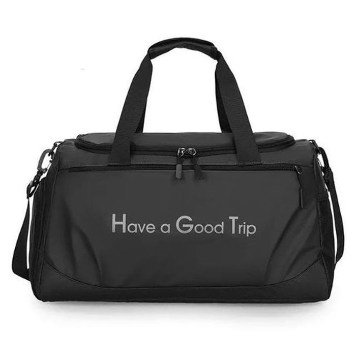 Sac à bandoulière de voyage imperméable et résistant Noir