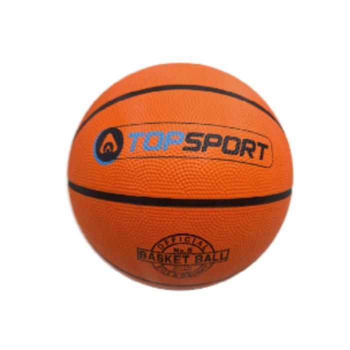 Ballon de Basket - TOP SPORT - T5 BL-13001B - Caoutchouc Texturé - Couleur Orange - Mixte Enfant