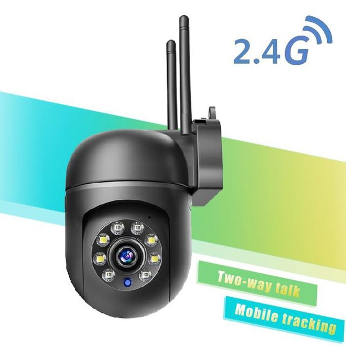 Caméra de surveillance extérieure PTZ IP WiFi 3MP,dispositif de sécurité domestique avec audio bidirectionnel