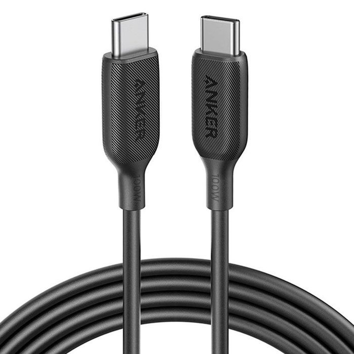 CABLE 333 USB-C TO USB-C  6FT BLACK ANKER