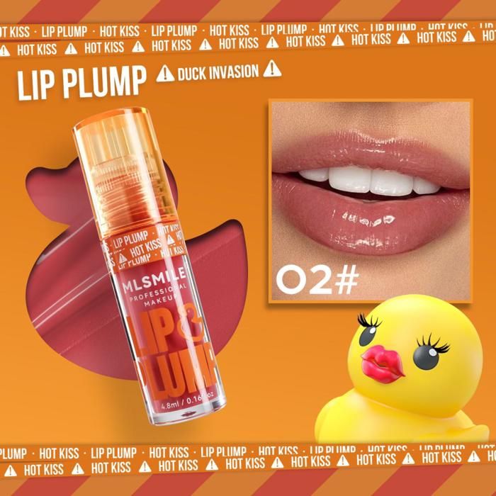 Huile à Lèvres - MLSMILE - Duck Invasion #02 - 4.8ml - Gloss Intense - Lèvres Pulpeuses