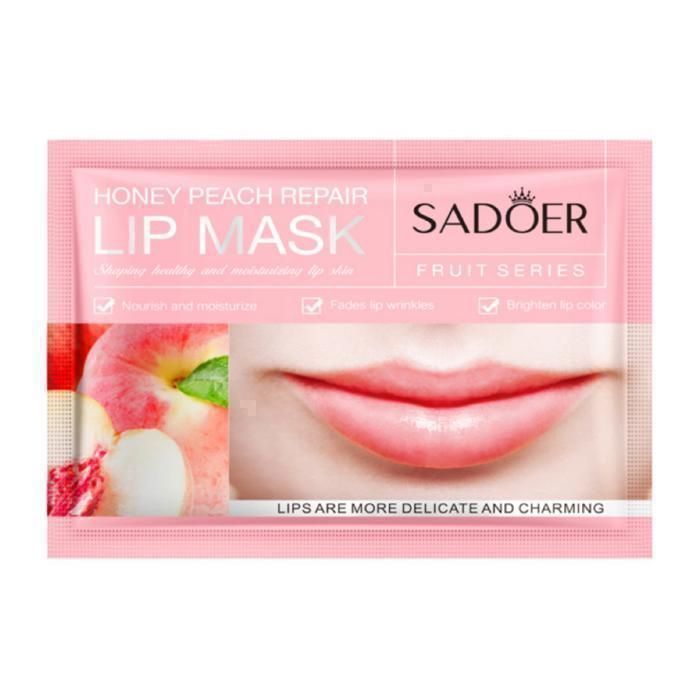SADOER Masque pour Les Lèvres Hydratant Moisturizing Lip Mask Peach - 8g