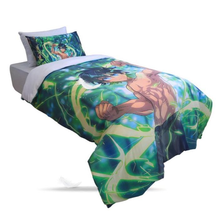 Housse de couette Imprimée "Guerrier de Gaîa" + 1TO Offerte - 1Place(160x220 cm)