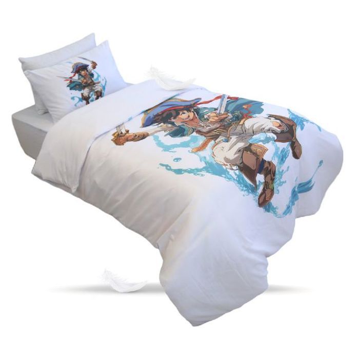 Housse de couette - DWIRTY - Explorateur des Mers - 160x220 cm - Microfibre - Double face