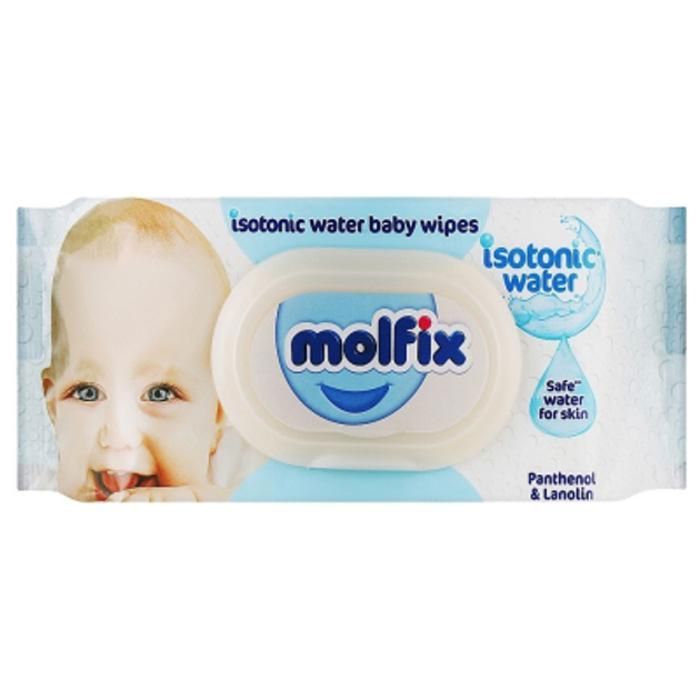 Lingettes - Molfix - Sensitive Skin - 60 Pièces - 0% Parfum - Hypoallergénique - Douceur