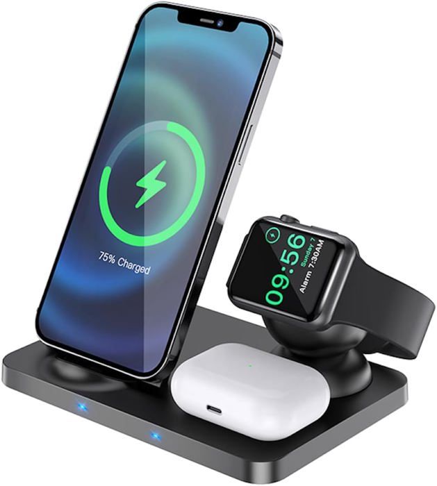 Chargeur sans fil 3 en 1 Hoco CW33 Ultra Charge Type Vertical