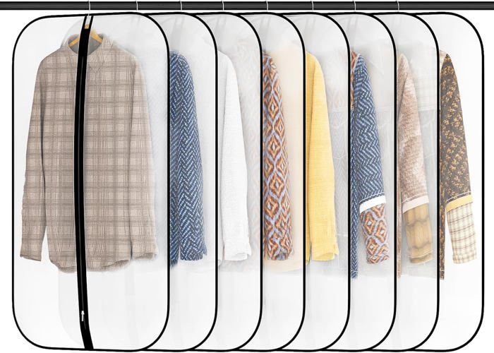 8 Pcs Housse Vêtement, 60×100cm Housse Vetement Penderie