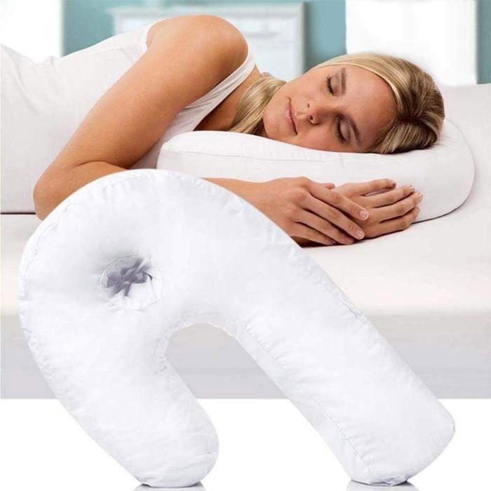 Side Sleeper Pro – Coussin de Nuque et de Dos pour un Alignement Optimal de la Colonne Vertébrale et de la Gorge Pendant le Sommeil