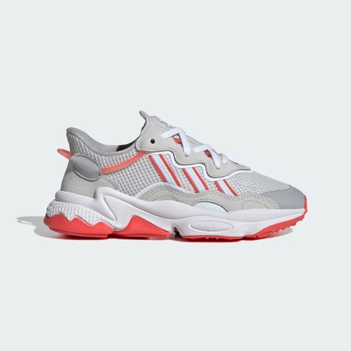 CHAUSSURES - ADIDAS - OZWEEGO J - GRIS - Femme - Lacets - Plat