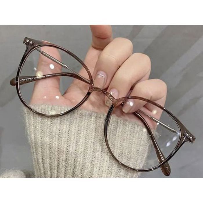 Hommes Et Femmes Ronde Anti Bleu Lunettes Ordinateur Cadre Optique
