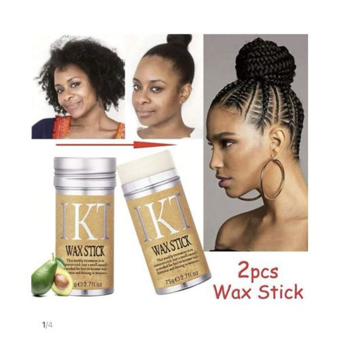 2 pieces Bâton De Cire Coiffante Pour Cheveux ,Wax Stick Pour Perruques Et Baby Hair