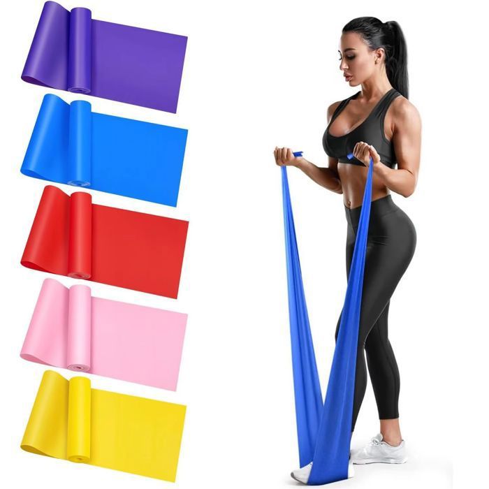 corde exercice gymnastique Yoga Fitness bandes de résistance élastiqueextensible(Couleur aléatoire)