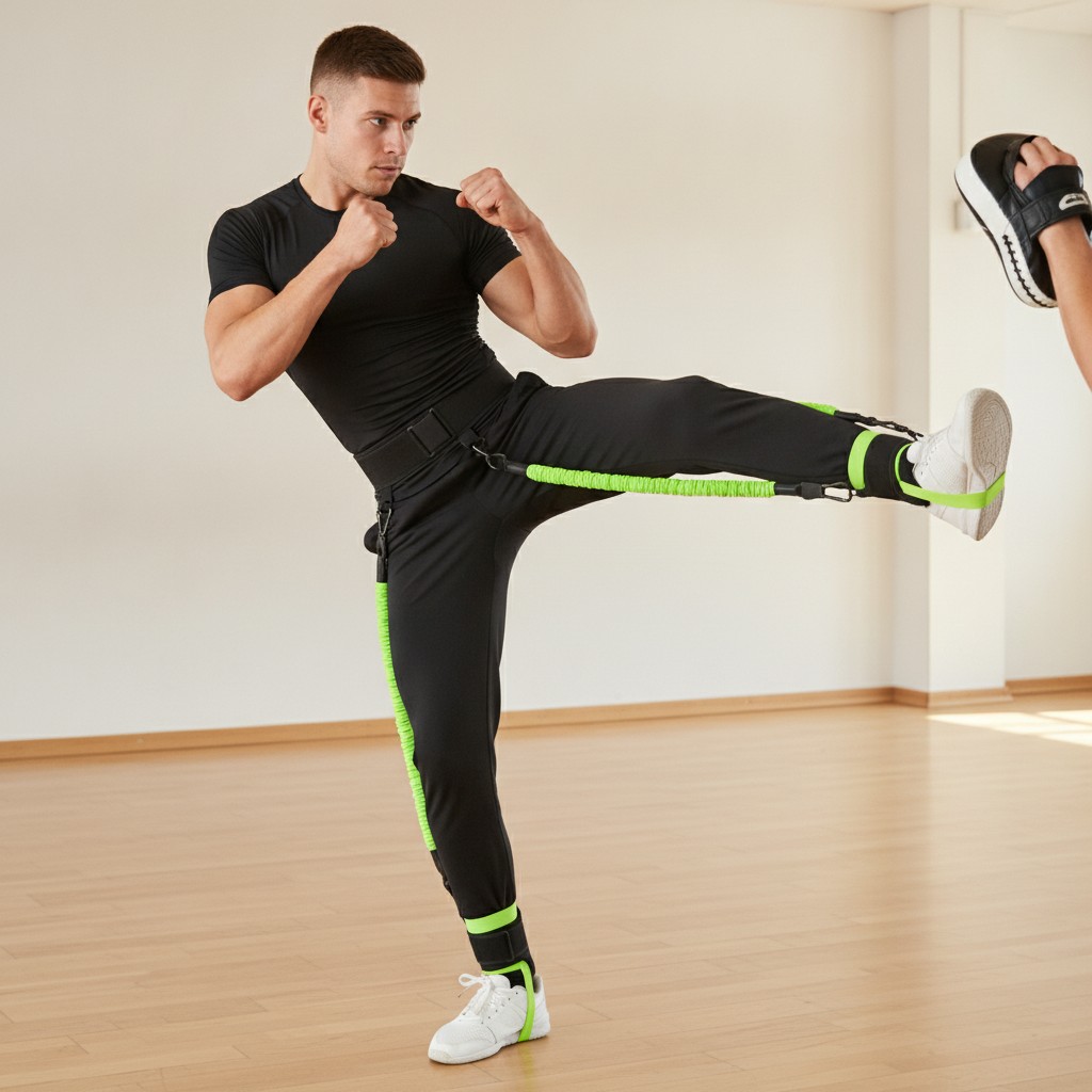 Jeu d'élastiques pour sports de combat, Punch Trainer - Marjane Mall - Image 4