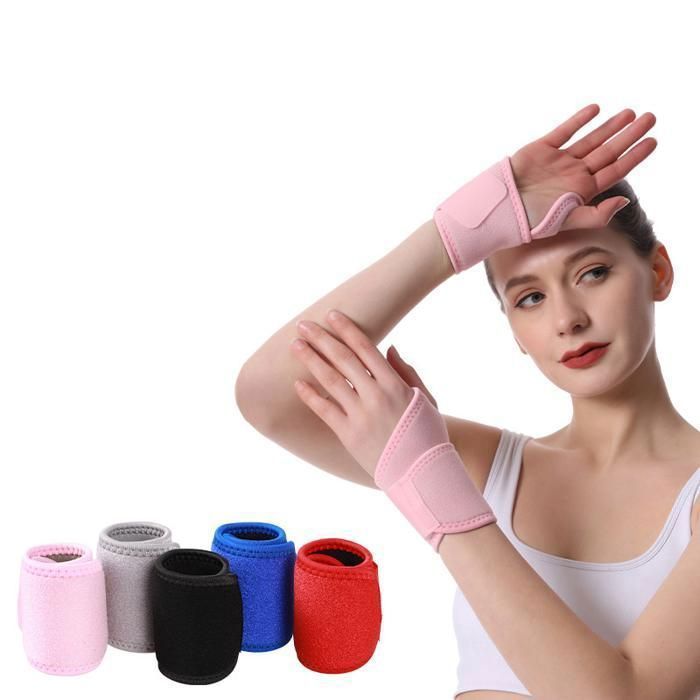 Jljulong Sangle de Compression de poignet réglable,attelle de poignet,basket-ball