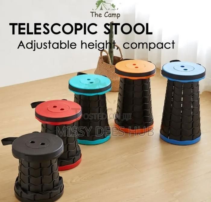 Tabouret télescopique d'extérieur chaise pliante facile à transporter