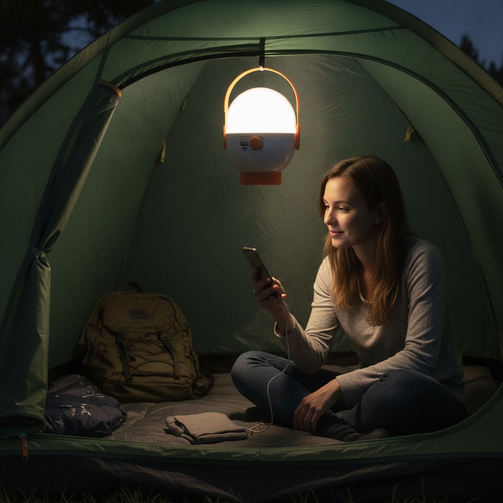 lampe de secours LED FA-7001 20W rechargeable USB Out 5.0V - Marjane Mall - Image 4