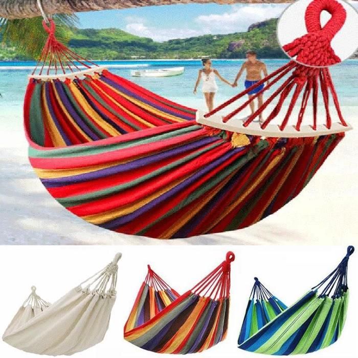 Hamac de Jardin en Coton - Avec Sac de Transport
