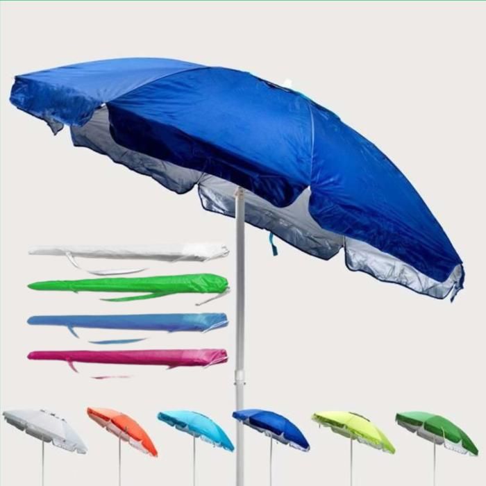 Mini Parasol de plage  1,4 m léger simple réglable((Couleur aléatoire)