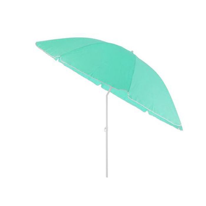 Parasol de Plage Ronde En Toile - DIAM. 170 CM - inclinable bleu turquoise