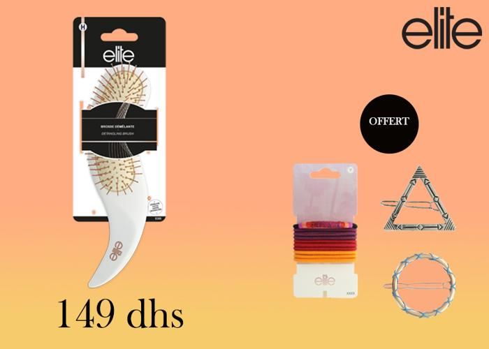 Brosse ergonomique - PACK COIFFURE - Multicolore - 1 brosse + 3 accessoires - Femme - Adulte