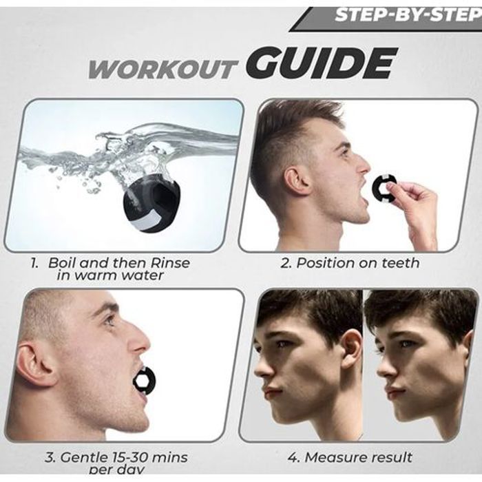 Appareil d'entraînement de la mâchoire en silicone, Masticateur musculaire