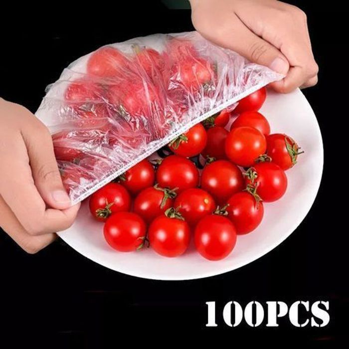 100 Sacs Élastiques réutilisables - fermeture extensible - Conservation aliments