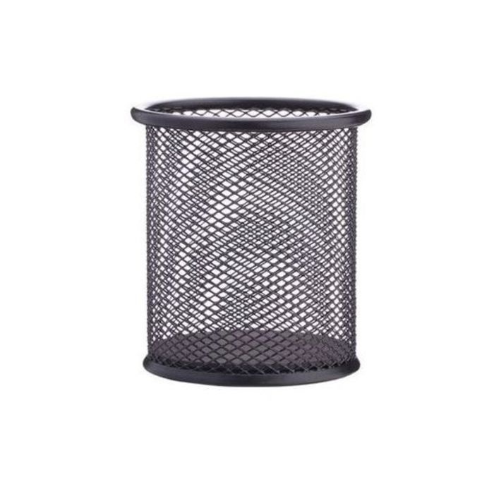 Porte stylo rond en métal couleur noir