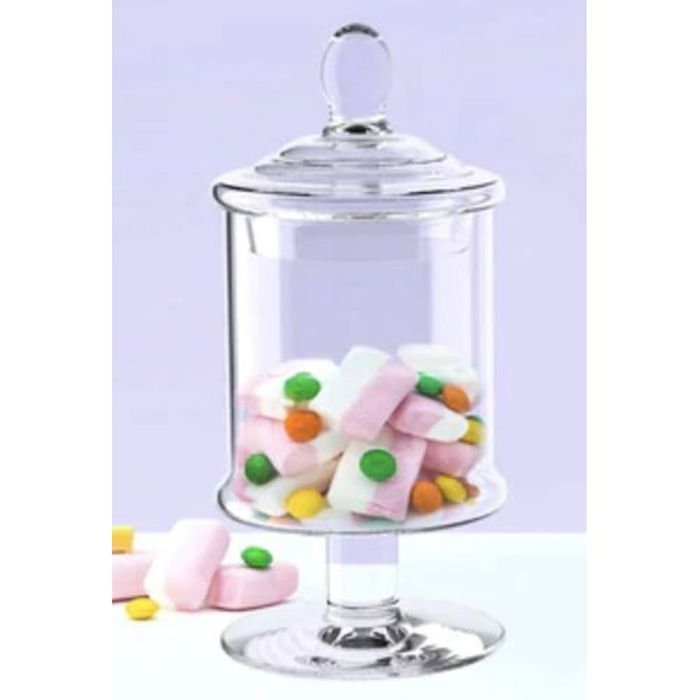 Bocal en verre cristal pour strass et bonbons, bouteille de bonbons - 28cm