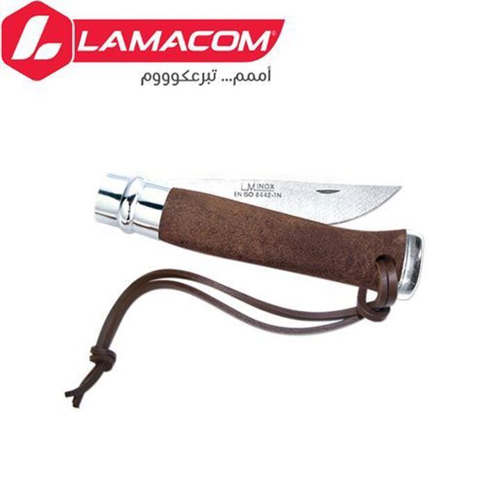 Lamacom Couteau de chasse pliant en acier inoxydable de haute qualité.