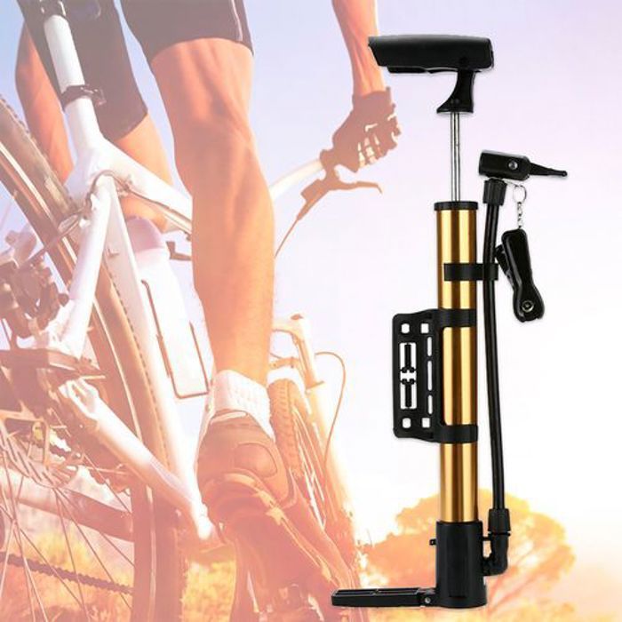 Pompe à air - Aluminium - Mini pompe vélo - (couleur aléatoire)