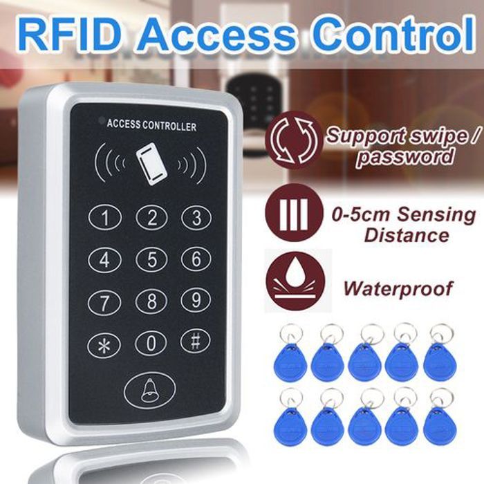 Serrure de porte de mot de passe de lecteur d'IDCard de sécurité de système de contrôle d'accès de RFID With10 clé